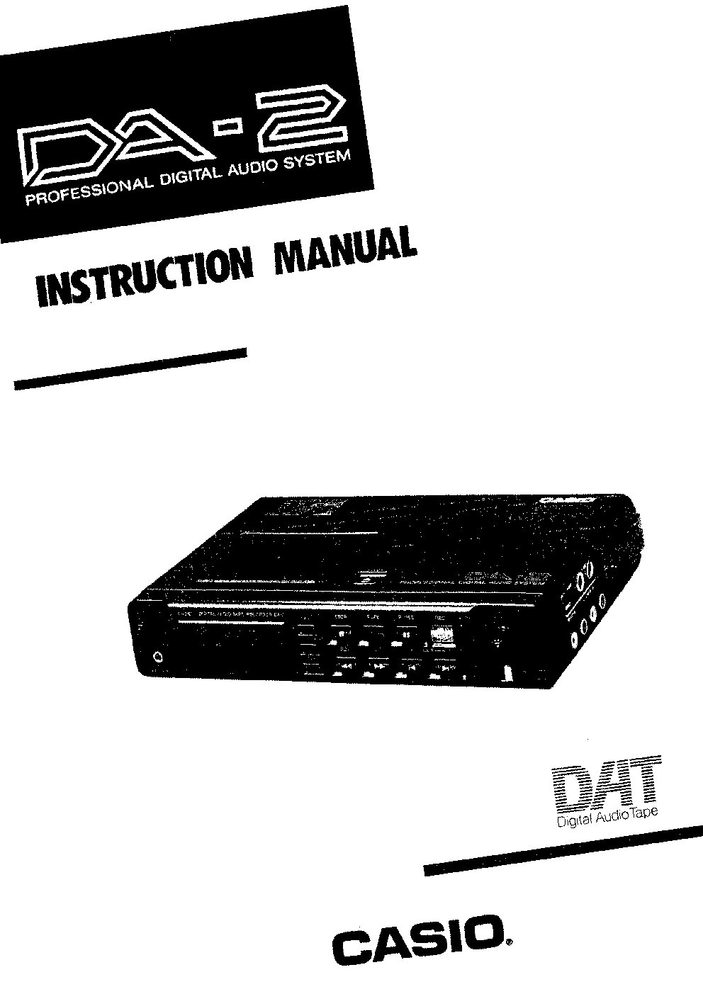 Casio DA-2 User Manual