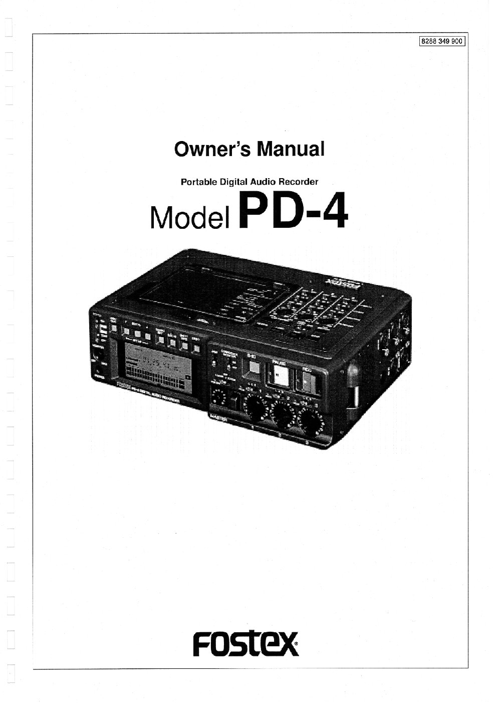 Fostex PD-4 User Manual