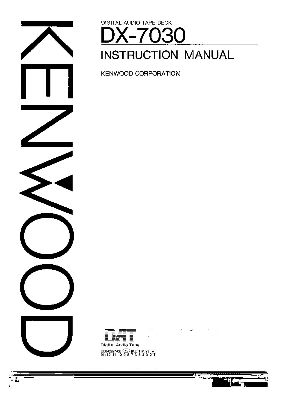 Kenwood DX-7030 User Manual